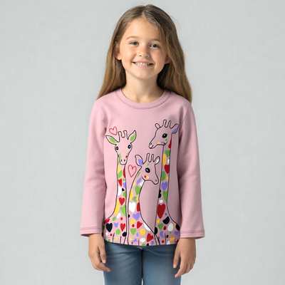 Дитяча кофточка для дівчинки, 86-116см, рібана, рожева з аплікацією