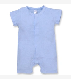 Песочник уни, 56-86см, муслин 100% хлопок, блакитний фото на tatoshka.ua