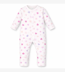 Дитячий комбінезон для дівчинки, р.68-86 см, інтерлок , білий з принтом фото на tatoshka.ua