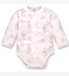 Напівкомбінезон, 74-80см, інтерлок 100% бавовна, білий з принтом фото на tatoshka.ua