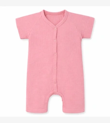 Песочник для девочки, 56-74см, муслин 100% хлопок, розовый фото на tatoshka.ua