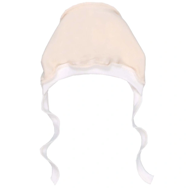 Детский чепчик для девочки, интерлок, молочный фото Татошка