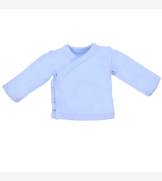 Распашонка уни, 46-48 см, интерлок 100% хлопок, голубая фото на tatoshka.ua