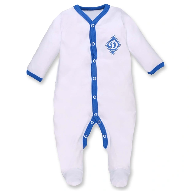 Дитячий комбінезон уні , р.62-68 см, інтерлок, білий з аплікацією фото Татошка