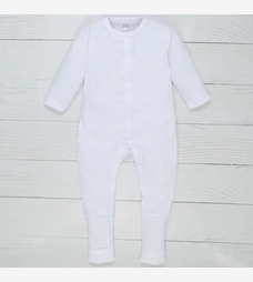 Детский комбинезон уни, р.68-74 см, кашкорсе, белый фото на tatoshka.ua