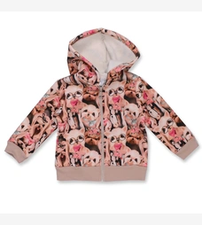 Джемпер для дівчинки, 92-110 см, футер тринитка , рожевий з принтом фото на tatoshka.ua