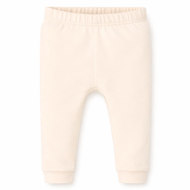 Детские брюки уни, р.74-86 см, интерлок, молочные. фото Татошка