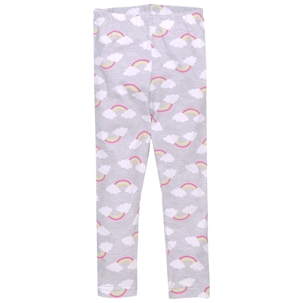 Дитячі лосини , р.80-134 см, кулір з еластаном, сірі з принтом фото Татошка