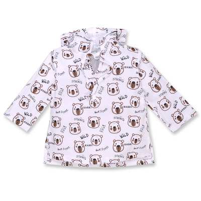 Дитяча туніка, р.80-110 см, муслін ,білий з принтом