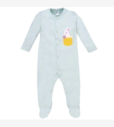 Детский комбинезон уни, р.62-74 см, интерлок, зеленый с аппликацией. фото на tatoshka.ua