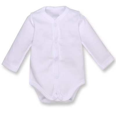 Полукомбинезон уни, 56 см, интерлок рапорот 100% хлопок, белый