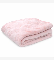 Одеяло велсофт 90*100, розовое, сердечки фото на tatoshka.ua