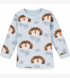 Дитяча кофточка уні, р.74-116 см, рібана, голуба з принтом фото на tatoshka.ua