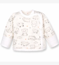 Льоля уні, 56-62 см, футер з начісом, молочна з принтом фото на tatoshka.ua