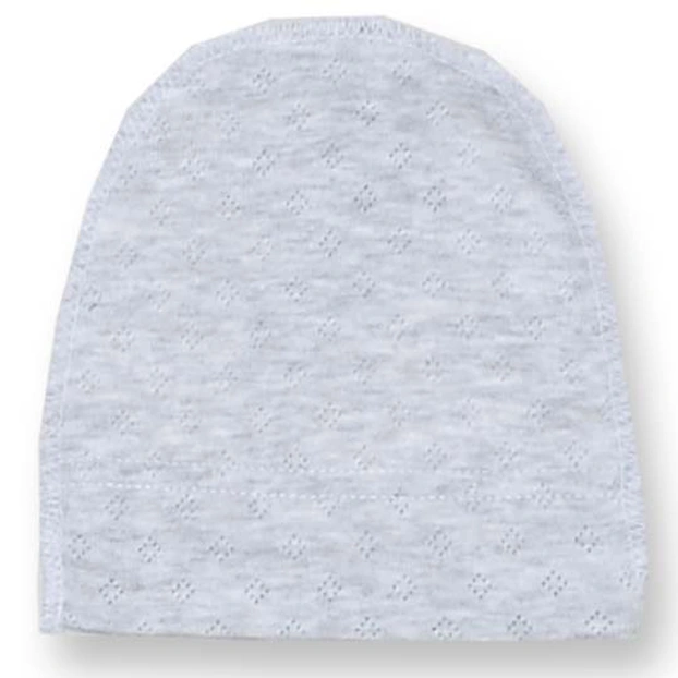 Дитяча шапочка уні, р.36-42 р, ажур, сірий меланж фото Татошка