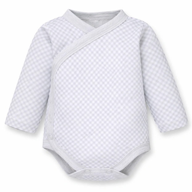 Напівкомбінезон уні, 46-48 см, інтерлок ,100% бавовна,сіра з принтом фото Татошка