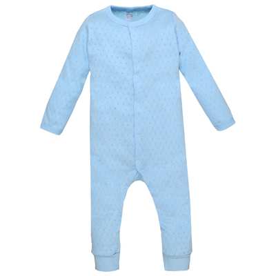 Дитячий комбінезон для хлопчика р.80-86 см, ажур, блакитний