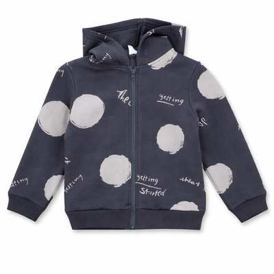 Джемпер уні, 92-110 см, футер тринитка , сірий з принтом