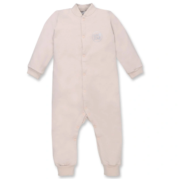 Дитячий комбінезон  уні, р.80-86 см, футер, бежевий фото Татошка