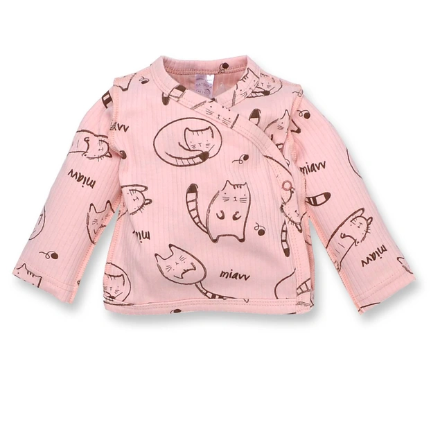 Льоля для дівчинки, 56-62см, інтерлок рапорт 100% бавовна, рожевий з принтом фото Татошка