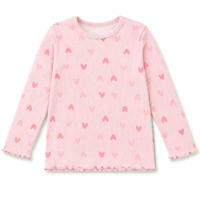 Дитячий джемпер для дівчинки, р.86-134 см, рубчик(кашкорсе), рожевий з принтом