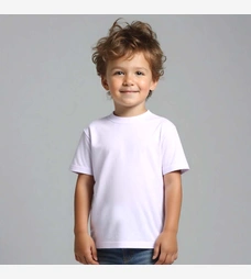 Футболка уні, р.110-164 см, кулір, біла фото на tatoshka.ua