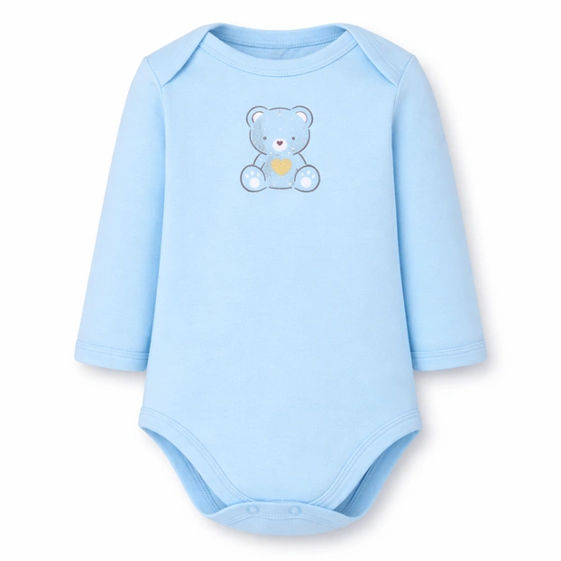 Полукомбинезон для мальчика, 68-92 см, рибана, голубой с аппликацией фото Татошка