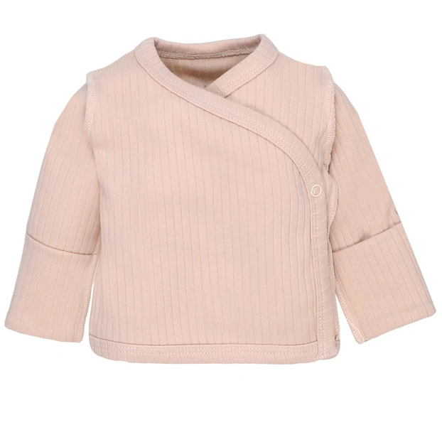 Распашонка уни, 50-56 см, кашкорсе 100% хлопок, бежевый фото Татошка