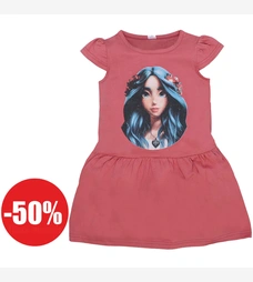 Дитяча сукня, р.98-128 см, кулір ,рожева з аплікацією фото на tatoshka.ua