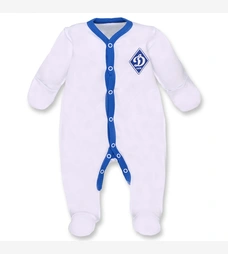 Дитячий комбінезон уні , р.56 см, інтерлок, білий з аплікацією фото на tatoshka.ua