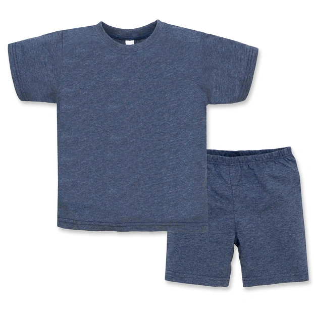 Комплект дитячий для хлопчика, р.116-134 см, кулір, синій меланж фото Татошка