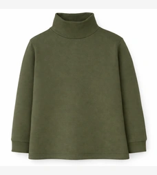 Дитячий гольф для хлопчика, р.116-164 см, футер з еластаном, зелений фото на tatoshka.ua