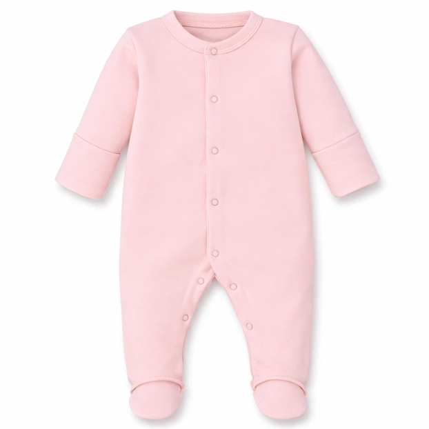 Дитячий комбінезон для дівчинки, р.46-56 см, інтерлок , рожевий фото Татошка