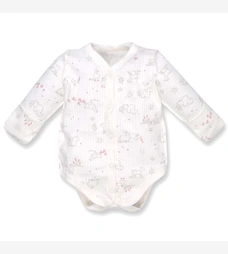 Напівкомбінезон уні, 62-68 см, інтерлок рапорот 100% бавовна,молочний з принтом фото на tatoshka.ua