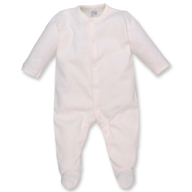 Дитячий комбінезон уні, р.62-74 см, інтерлок 'рапорт', молочний фото Татошка