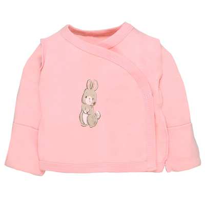 Льоля для дівчинки, 50-56 см, інтерлок 100% бавовна, рожева з аплікацією