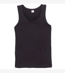 Дитяча майка для хлопчика, р.122-164 см, кулір з еластаном, чорна фото на tatoshka.ua