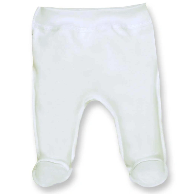 Ползунки на резинке уни, 50-68см, интерлок, молочный фото Татошка