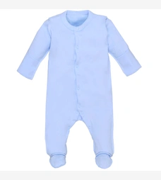 Дитячий комбінезон уні, р.56-62 см, кашкорсе, блакитний фото на tatoshka.ua