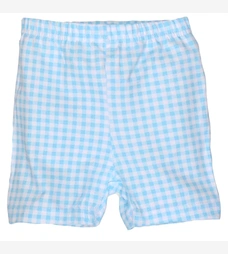 Шорти для хлопчика, 74-80 см, кулір з еластаном, блакитні з принтом фото на tatoshka.ua