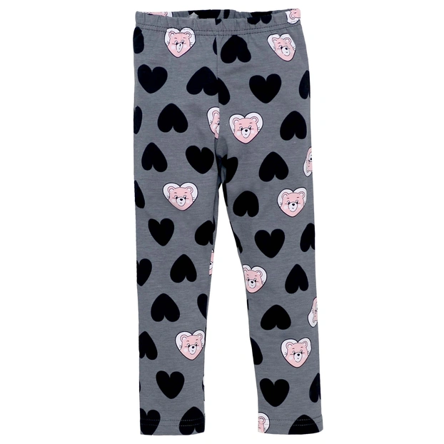 Дитячі лосини , р.80-134 см, кулір з еластаном, сірі з принтом фото Татошка
