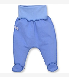 Повзунки на резинці уні, 56см, футер, блакитний фото на tatoshka.ua