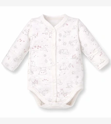 Напівкомбінезон уні, 62-68 см, інтерлок рапорот 100% бавовна,молочний з принтом фото на tatoshka.ua