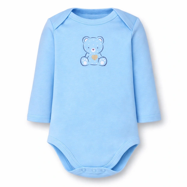 Полукомбинезон для мальчика, 68-92 см, рибана, голубой с аппликацией фото Татошка