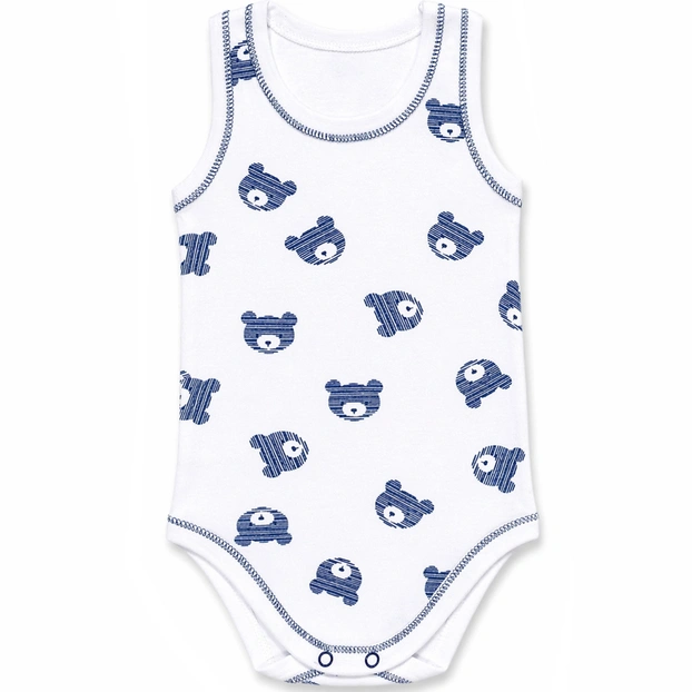 Боді уні, 68-86 см, рібана , білий з принтом фото Татошка