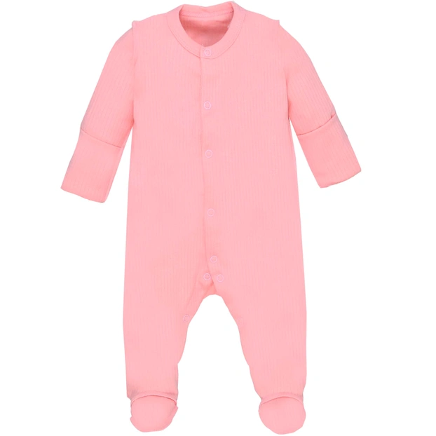 Дитячий комбінезон для дівчинки, р.56-62 см, кашкорсе, рожевий фото Татошка