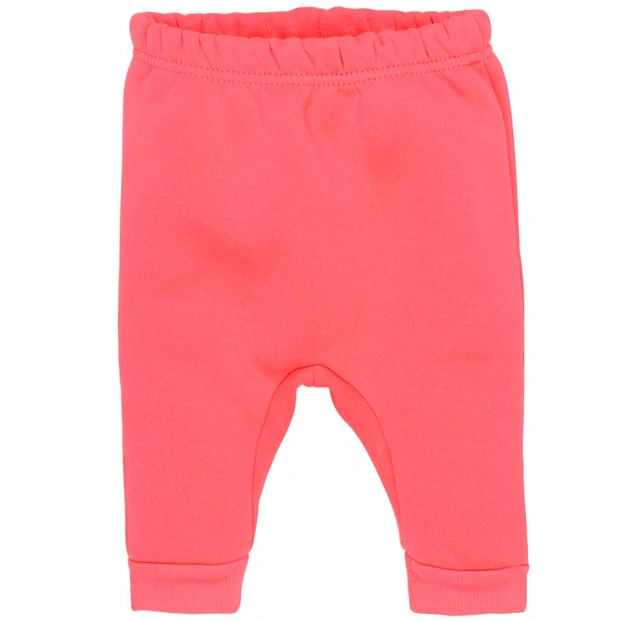 Детские брюки для девочки, р.68-86 см,футер тринитка, коралловый фото Татошка