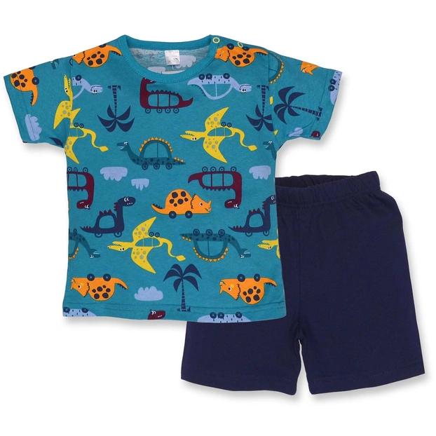 Комплект дитячий для хлопчика, р.92 см, кулір, зелений з чорним фото Татошка