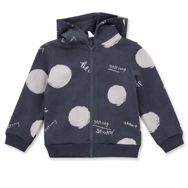 Джемпер уні, 92-110 см, футер тринитка , сірий з принтом фото Татошка