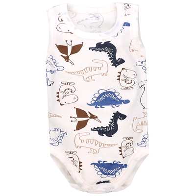 Боді-майка уні, 68-86см, рібана 100% бавовна, біла з принтом